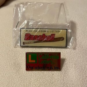 Vintage California Lottery “Lapel Pins”